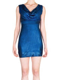 Cowl Neck Sleeveless Bodycon Mini Dress