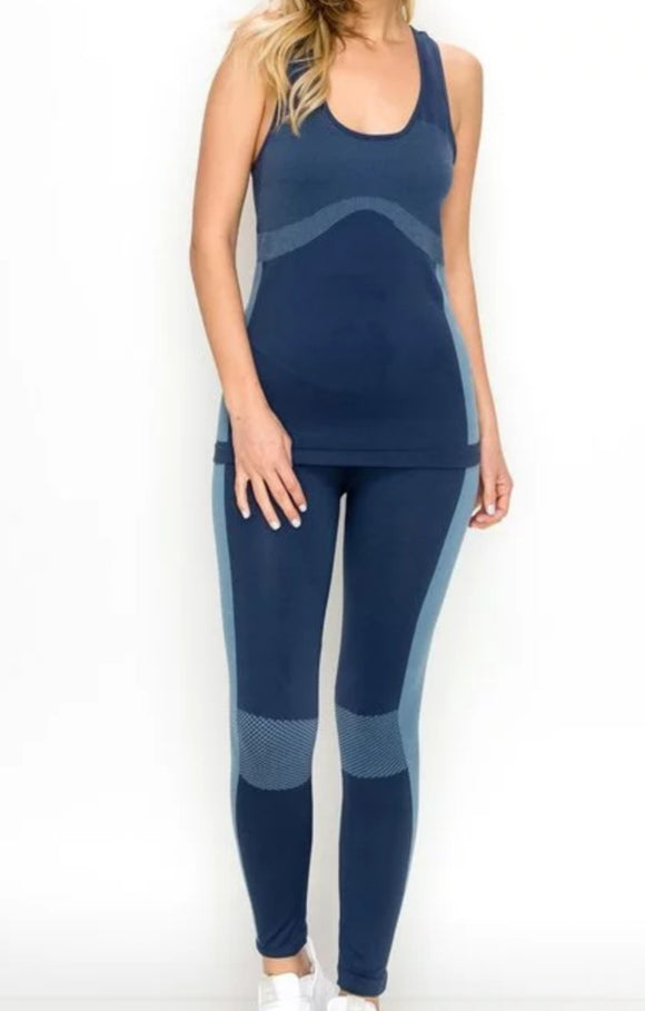2 Piece Seamless Workout Yoga Set/Gym Activewear.