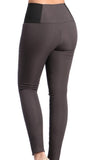 Six Button High Waist Ultra Stretchy Full Length Leggings Pants. Size