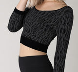 Timber Print Crop Top