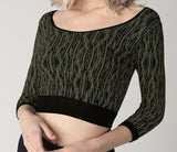 Timber Print Crop Top