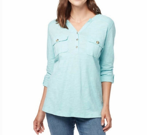 Gloria Vanderbilt Penelope Cotton Knit Shirt
