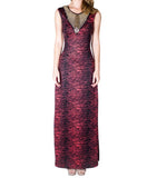Maxi Dress with Gold Embellishments