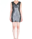 Cowl Neck Sleeveless Bodycon Mini Dress
