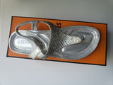 Shimmer Rhinestone Thong Sandals