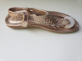 Shimmer Rhinestone Thong Sandals