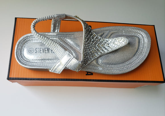 Shimmer Rhinestone Thong Sandals
