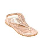 Shimmer Rhinestone Thong Sandals