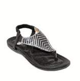 Shimmer Rhinestone Thong Sandals