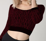 Timber Print Crop Top