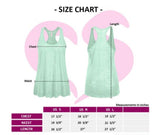 Women's Loose Fit Sheer Racerback Tank Top