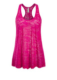 Women's Loose Fit Sheer Racerback Tank Top