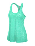 Women's Loose Fit Sheer Racerback Tank Top