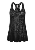 Women's Loose Fit Sheer Racerback Tank Top