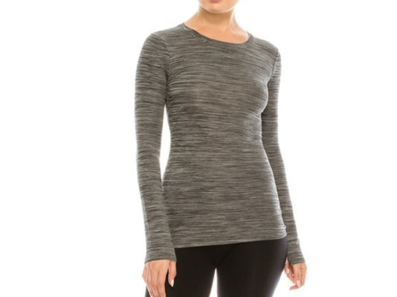 Space Dye Lightweight Long Sleeve Tshirt