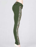 Snake Print Jeggings Pants