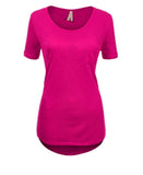 Casual Short Sleeve Loose Fit Top