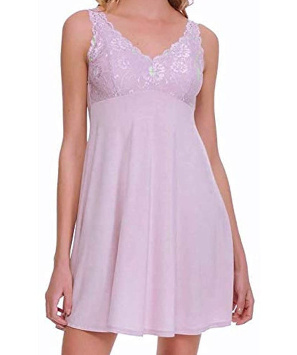 Felina Micro Modal Adjustable Lace Chemise Sleepwear