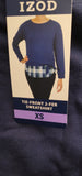 IZOD Women's Tie-Front 2-Fer Sweatshirt