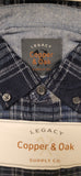 Copper & Oak Men’s Long Sleeve Plaid Corduroy Shirt