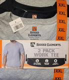 Rugged Elements Men's 2-Pack Work TShirt 