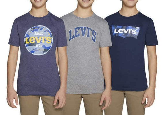 Levi's Youth 3-Pack Short Sleeve Tshirt