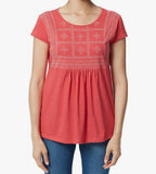 Gloria Vanderbilt Ladies' Embroidered Short Sleeve Tshirt Top