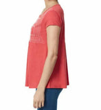 Gloria Vanderbilt Ladies' Embroidered Short Sleeve Tshirt Top