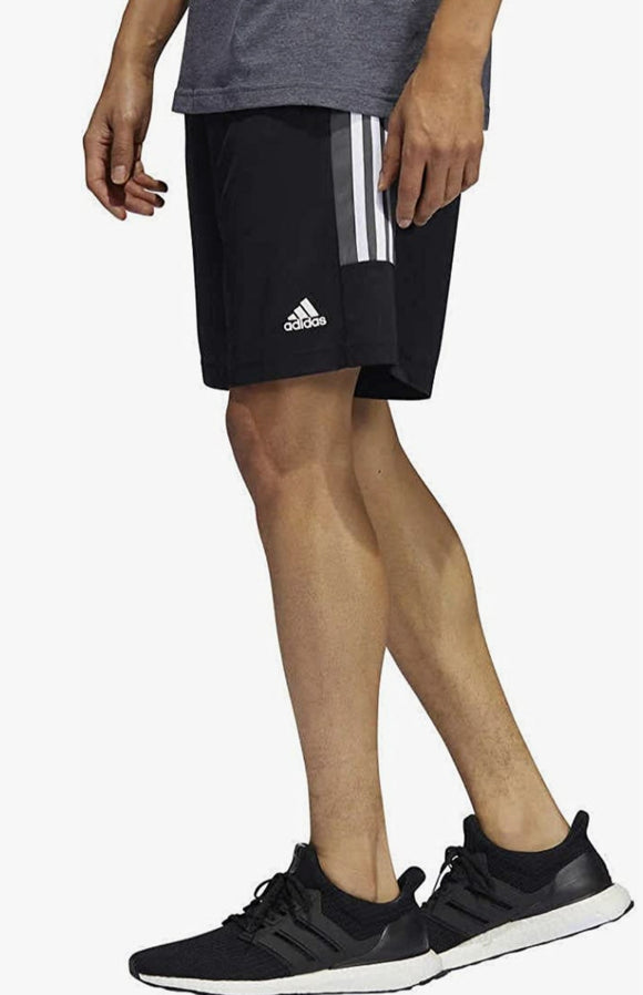 Adidas Men's 3-Stripe Shorts with Zipper