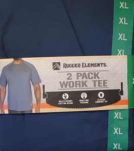 Rugged Elements Men's 2-Pack Work TShirt 