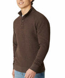 Eddie Bauer Men's Quilted 1/4 Snap Pullover Sweater.

Eddie Bauer Men's Quilted 1/4 Snap Pullover