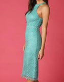 Clear Sequins Lace Dress