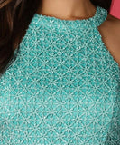 Clear Sequins Lace Dress