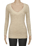 Women's Long Sleeve V-Neck Pullover Sweater Top