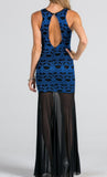 Sleeveless Bodycon Semi-Sheer Maxi Dress