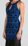 Sleeveless Bodycon Semi-Sheer Maxi Dress