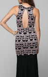 Sleeveless Bodycon Semi-Sheer Maxi Dress