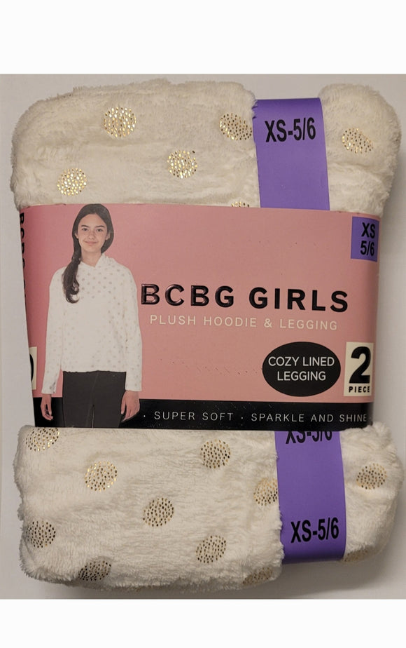 BCBG Girls 2-Piece Long Sleeve Plush Hoodie Set